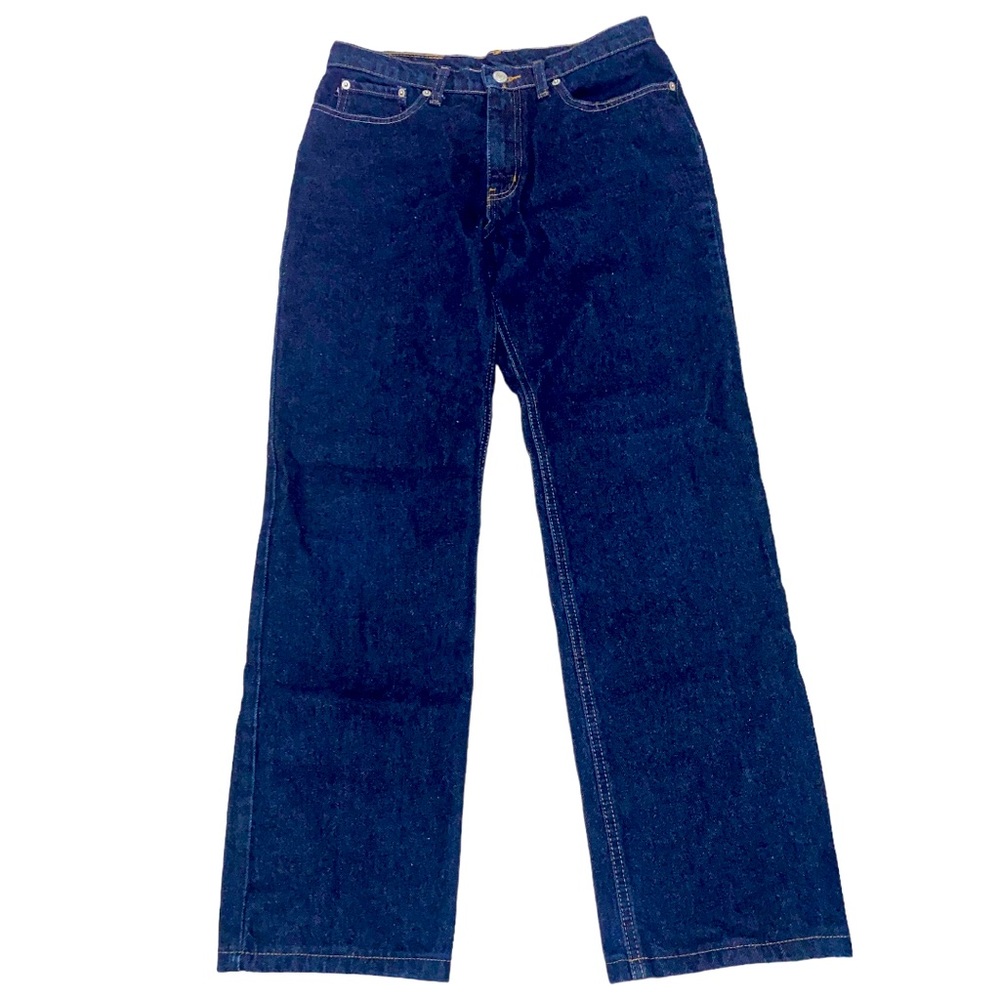 Polo Ralph Lauren VTG Saturday Jeans dark wash straight leg 90s high waisted